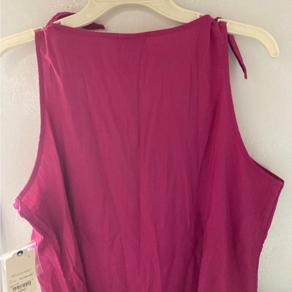 St. John's Bay Fuchsia Tank Top - Picture 4 of 7